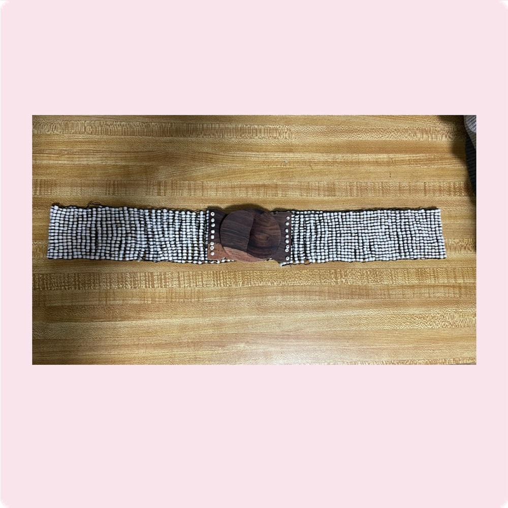 Boho style beaded belt